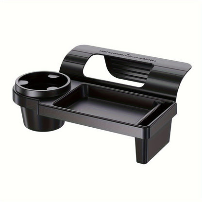 Multi-Functional Car Organizer with Cup Holder and Phone Slot – Vehicle Door Side Storage Box for Drinks, Snacks, and Small Items – Plastic Automobile Interior Accessory, No Electricity Needed
