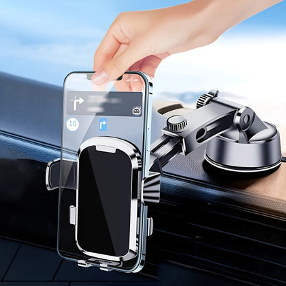 2024 Upgraded Robotic Car Phone Holder - Accessories Automobile Accessories - Long Arm Suction Cup Mount with Strong Grip, Anti-Shake Stability, and Wide Compatibility for All Mobile Phones and Android Smartphones, Easy Dashb