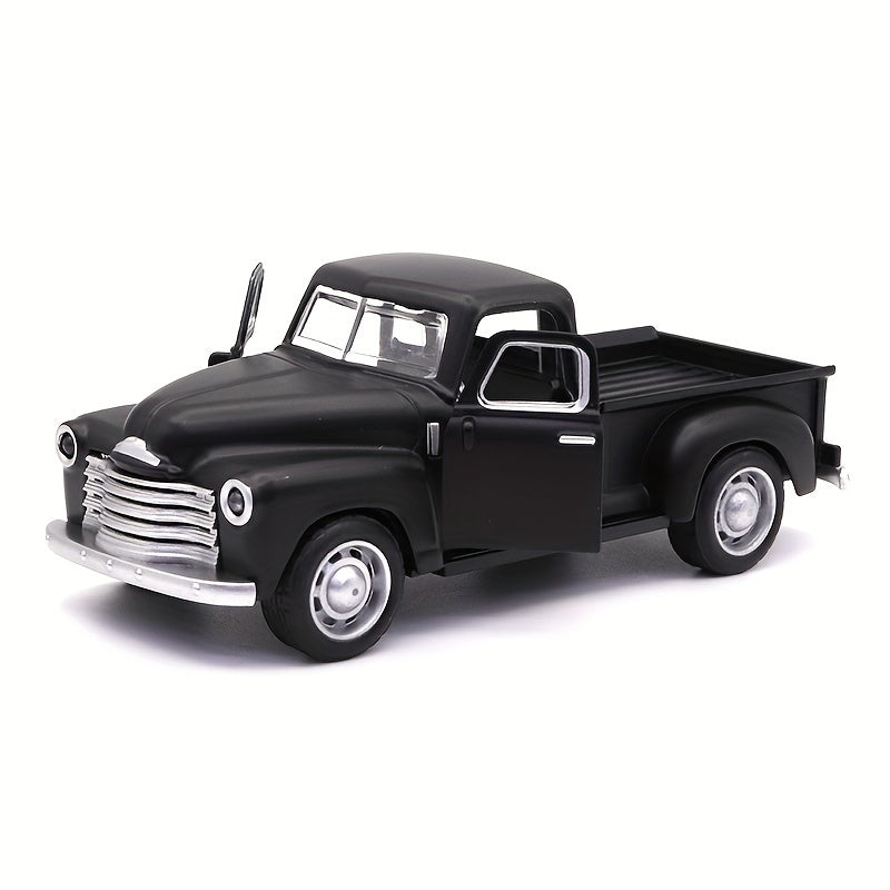 Simulation 1:32 Alloy Vintage Pickup Truck Model Children'S Toys Automobile Pendulum Parts Huili Car Model Boy Toys Christmas, Halloween Gift