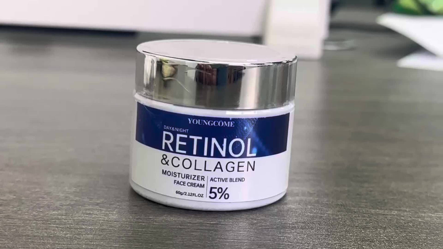 1.06/2.12oz Retinol & Collagen Moisturizer Face Cream, Can Sooth Dry Skin, Lubricate And Tighten Skin, Make Skin Tender And Delicate, Suitable For All Skin Types, And Make Your Skin Look Young With Plant Squalane