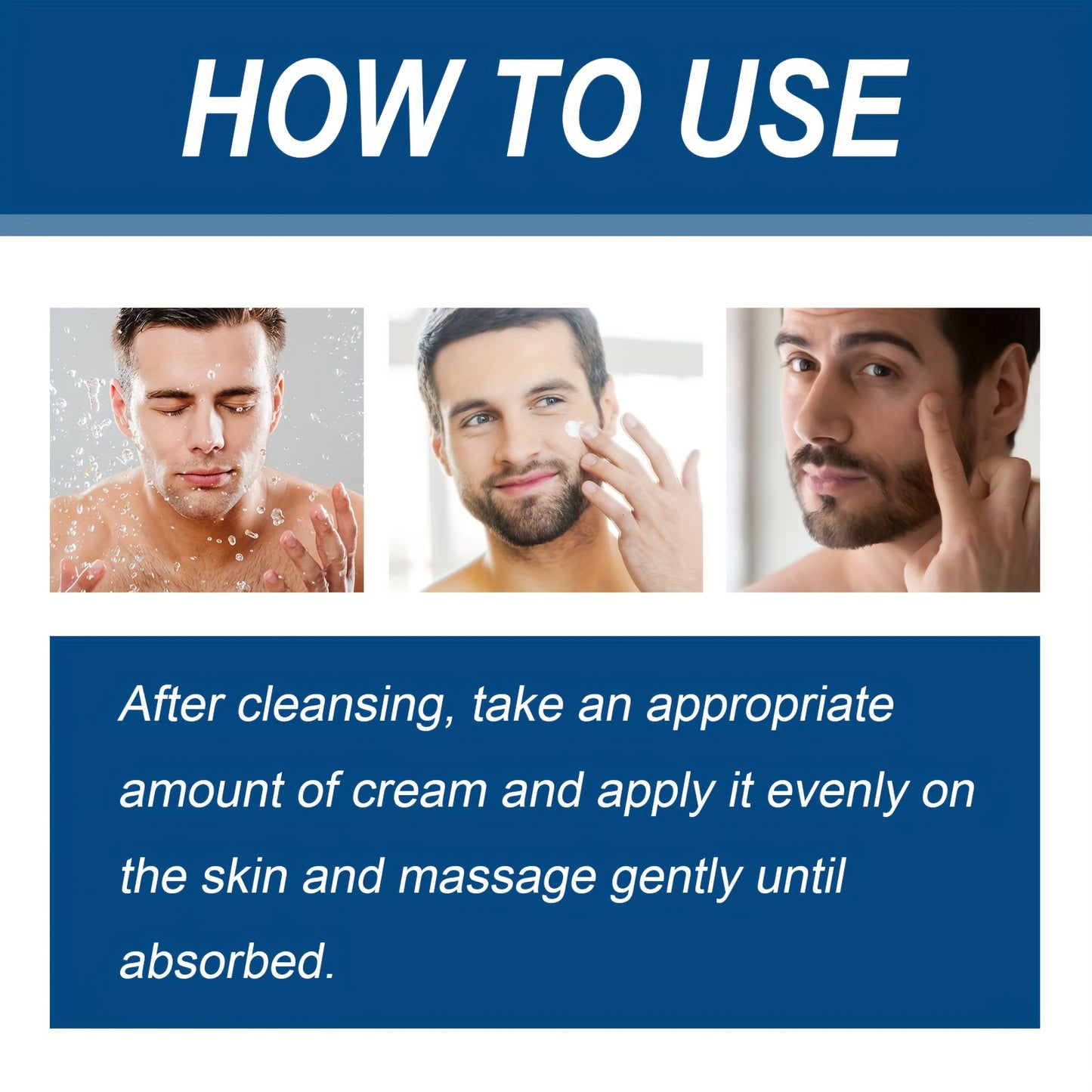 1.69oz Men's Face Cream, Contains Retinol, Hyaluronic Acid And Vitamin E, Firming Hydrating Skin Face Cream