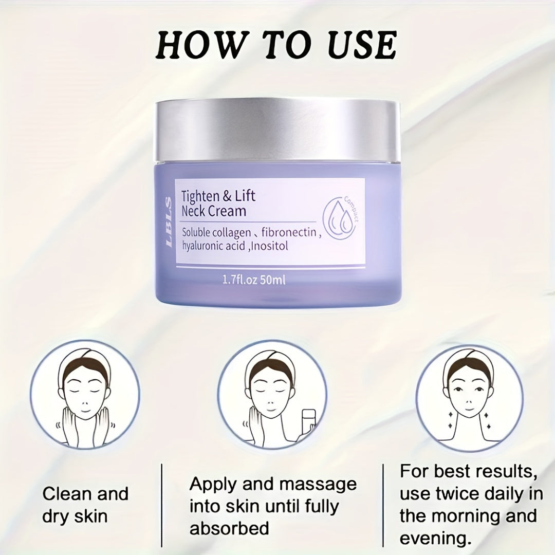 5pcs Neck & Face Cream - Firming And Lifting, Light Beige Tightening Cream for Neck And Face, Designed to Improve The Appearance Of Neck, 1.69oz