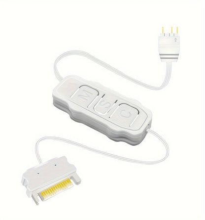 5V 3 Pin ARGB Controller Cable - Advanced RGB Lighting Control, Seamless Sync, Compact Handheld Operation, and Extended Lengthen Cable - Universally Compatible for Customizing Cooling Fan Light Strips