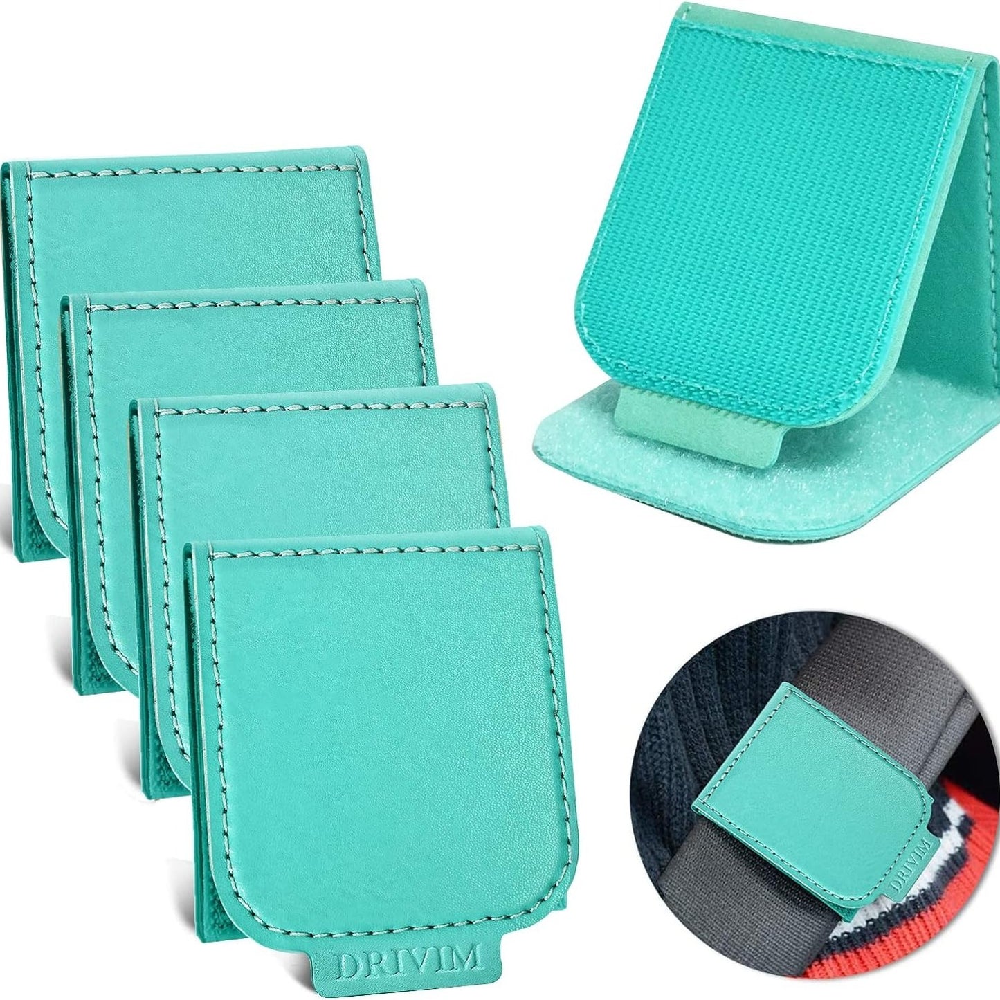 4 Pack PU Leather Car Seatbelt Clip For Vehicle Automobile Comfort Universal Shoulder Neck Strap Positioner For Adults