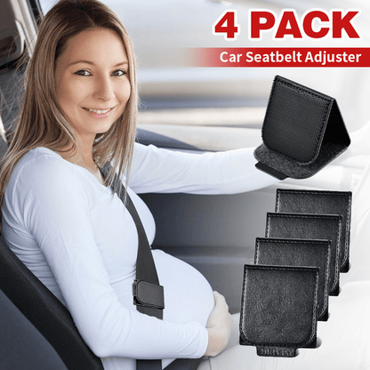 4 Pack PU Leather Car Seatbelt Clip For Vehicle Automobile Comfort Universal Shoulder Neck Strap Positioner For Adults
