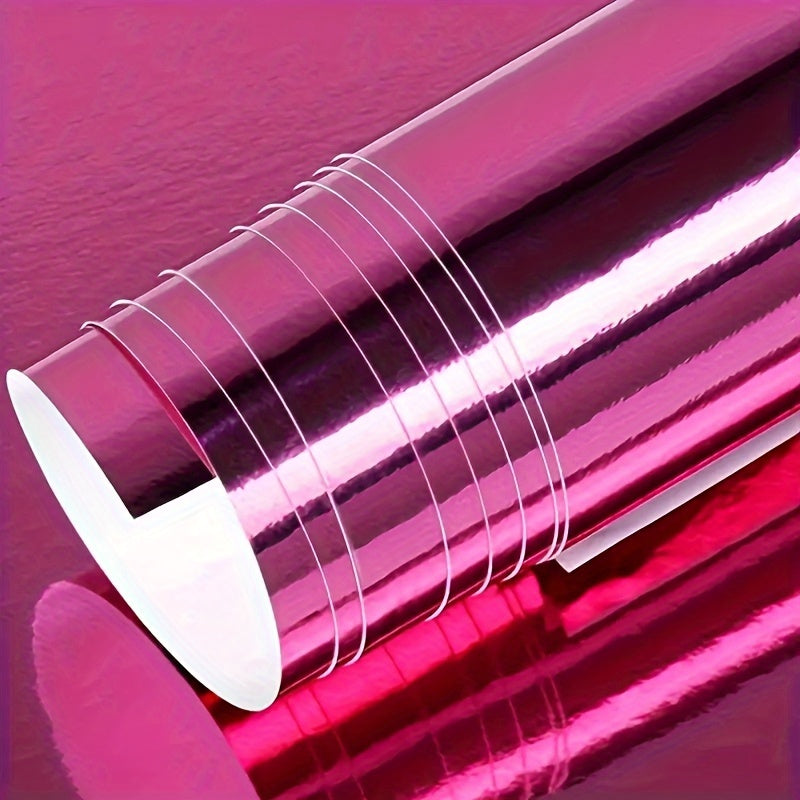 PVC Car Film, Red Metallic Finish, Customizable Car Wrap For Motorcycle And Automobile