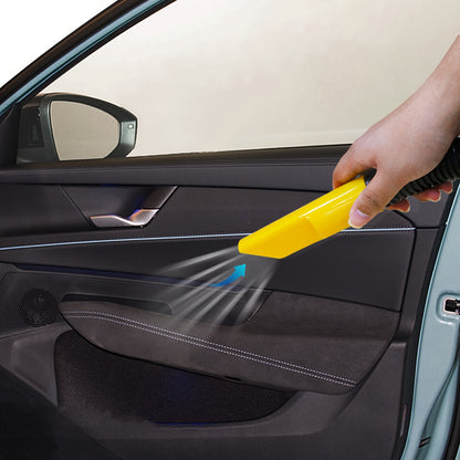 Large Capacity Vehicle Mounted Cylinder Style Double Use Bucket Vacuum Cleaner, Portable Multi Function Tool for Automobile Interior Cleaning