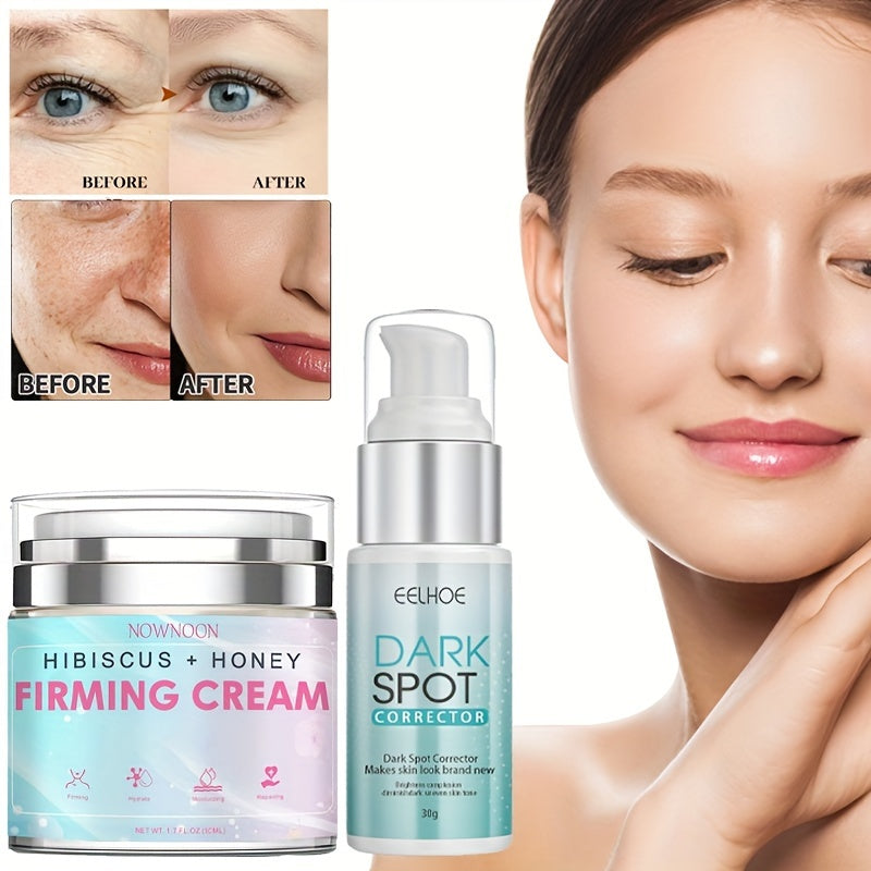 Dark Spot Correcting Cream And Honey Face Cream, Hyaluronic Acid, Niacinamide, Retinol Moisturize And Nourish To Lighten Skin Discoloration And Melanin, Rejuvenate, Brighten And Whiten The Skin, Day And Night Watery Face Crea