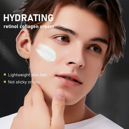ROZINO Retinol Collagen Face Cream 5.07oz - Vitamin A, C, B5 Enriched, Hydrating & Firming Moisturizer for All Skin Types, Hypoallergenic, Reduces Fine Lines & Wrinkles, Reveals Youthful Radiance