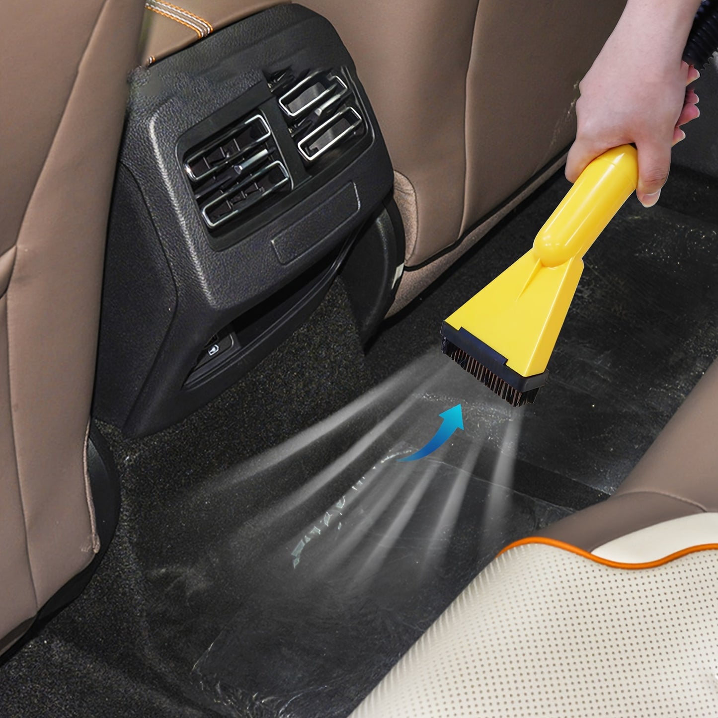 Large Capacity Vehicle Mounted Cylinder Style Double Use Bucket Vacuum Cleaner, Portable Multi Function Tool for Automobile Interior Cleaning