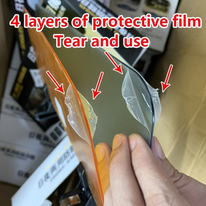 Polarized Sunshade for Automobile Anti Glare Polarized Sunshade - Easy to Install Buckle Closure to Prevent Glare/Uv/Stray Light, Safe Driving, Suitable for Use with Sedans, SUV, Truck