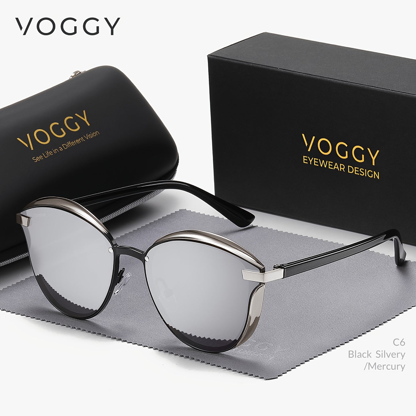 [sunglasses]VOGGY Retro Butterfly Polarized Fashion Glasses, Metal Frame for Men & Women - Perfect for Driving,,,, & Parties, Gifts