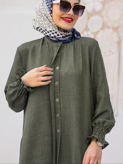 Middle East Ramadan Elegant Pure Muslim Casual Pants Set - Fashionable and Comfortable Design, Perfect for Daily Wear