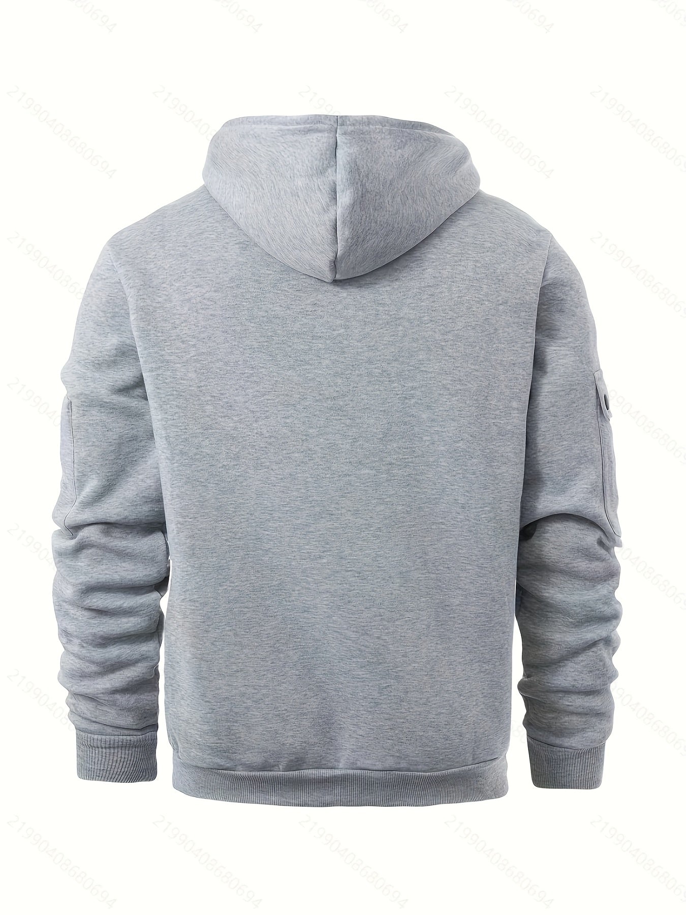Men's Sporty Zip-Up Hoodie Jacket - Vibrant Orange with Black Zipper Accents, Polyester-Lined Comfort, Machine Washable Regular Fit for Autumn Winter Casual Outdoor Wear, Autumn Apparel