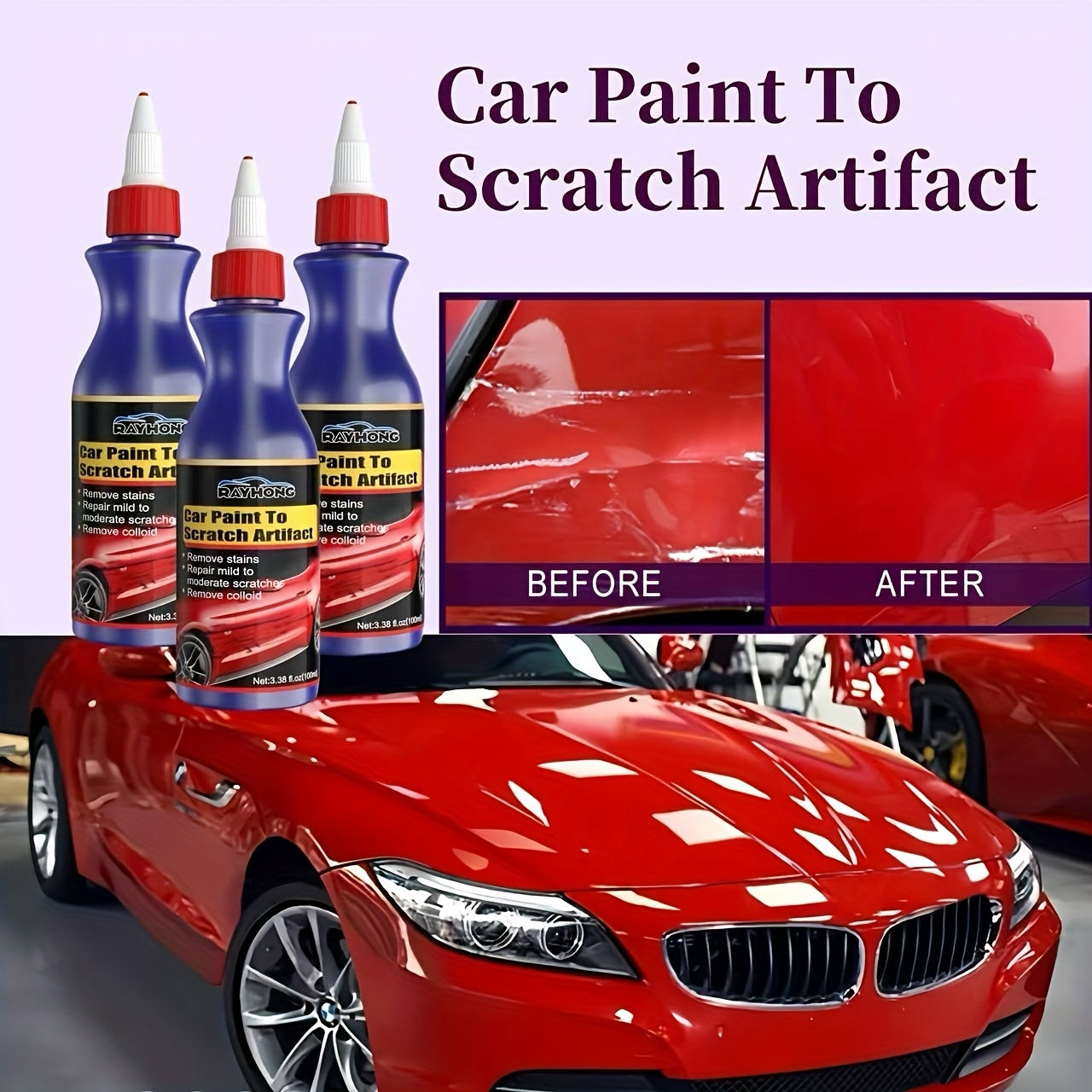 Automobile Scratch Repair Wax, Scratch Remover For Vehicles, Car Scratch Removal, Car Scratch Removal For Deep Scratches, Car Paint Repair And Coating, Scratch Remover Car, All-purpose Automobile Polishing Agent