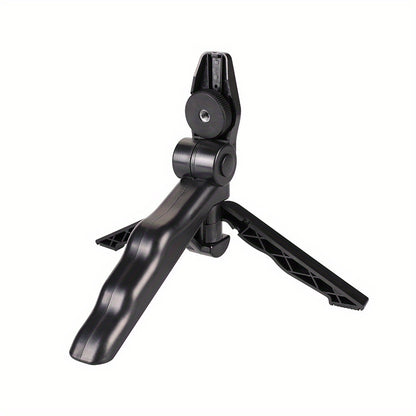 5-in-1 LED Lighting Master - Ultra-Stable Tripod Stand for Handheld Selfies, Interviews & More - Portable, Pivoting, Adjustable Brightness - Perfect for On-The-Go Content Creators