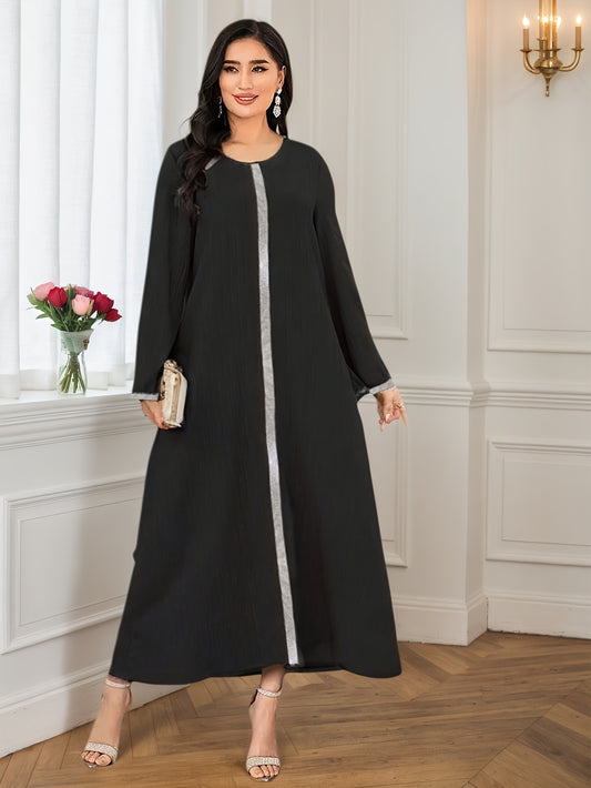 Stylish And Graceful Long Skirts for Arab Women, Featuring a Simple And Casual Design, Robe For Muslim Women, Long Dress For Women