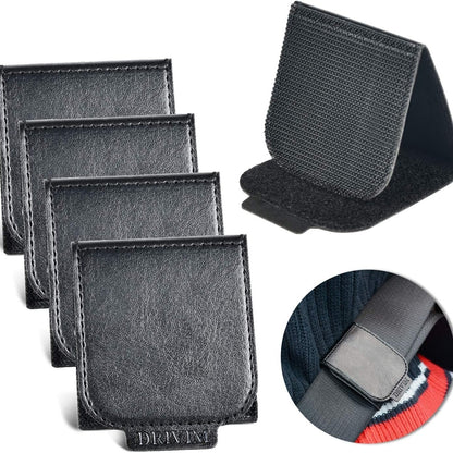 4 Pack PU Leather Car Seatbelt Clip For Vehicle Automobile Comfort Universal Shoulder Neck Strap Positioner For Adults