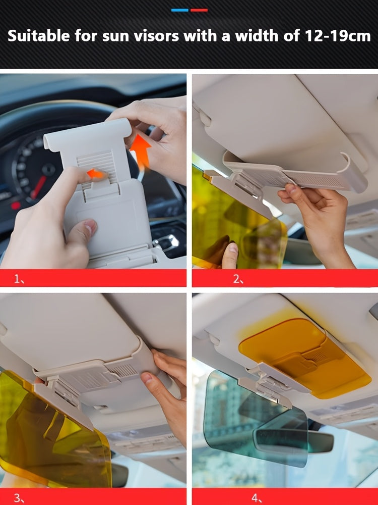 Polarized Sunshade for Automobile Anti Glare Polarized Sunshade - Easy to Install Buckle Closure to Prevent Glare/Uv/Stray Light, Safe Driving, Suitable for Use with Sedans, SUV, Truck