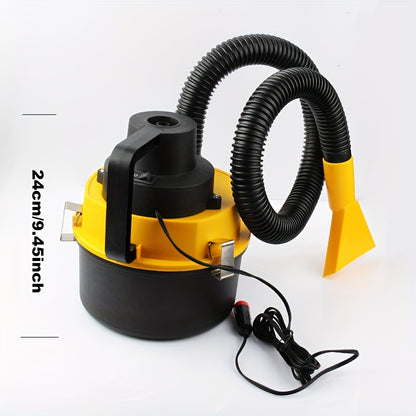 Large Capacity Vehicle Mounted Cylinder Style Double Use Bucket Vacuum Cleaner, Portable Multi Function Tool for Automobile Interior Cleaning