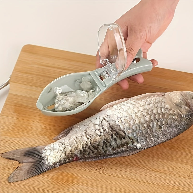1pc Plastic Fish Scale Remover Brush - Durable Seafood Scale Scraper, Kitchen Fish Scale Cleaner, Household Seafood Processing Tool