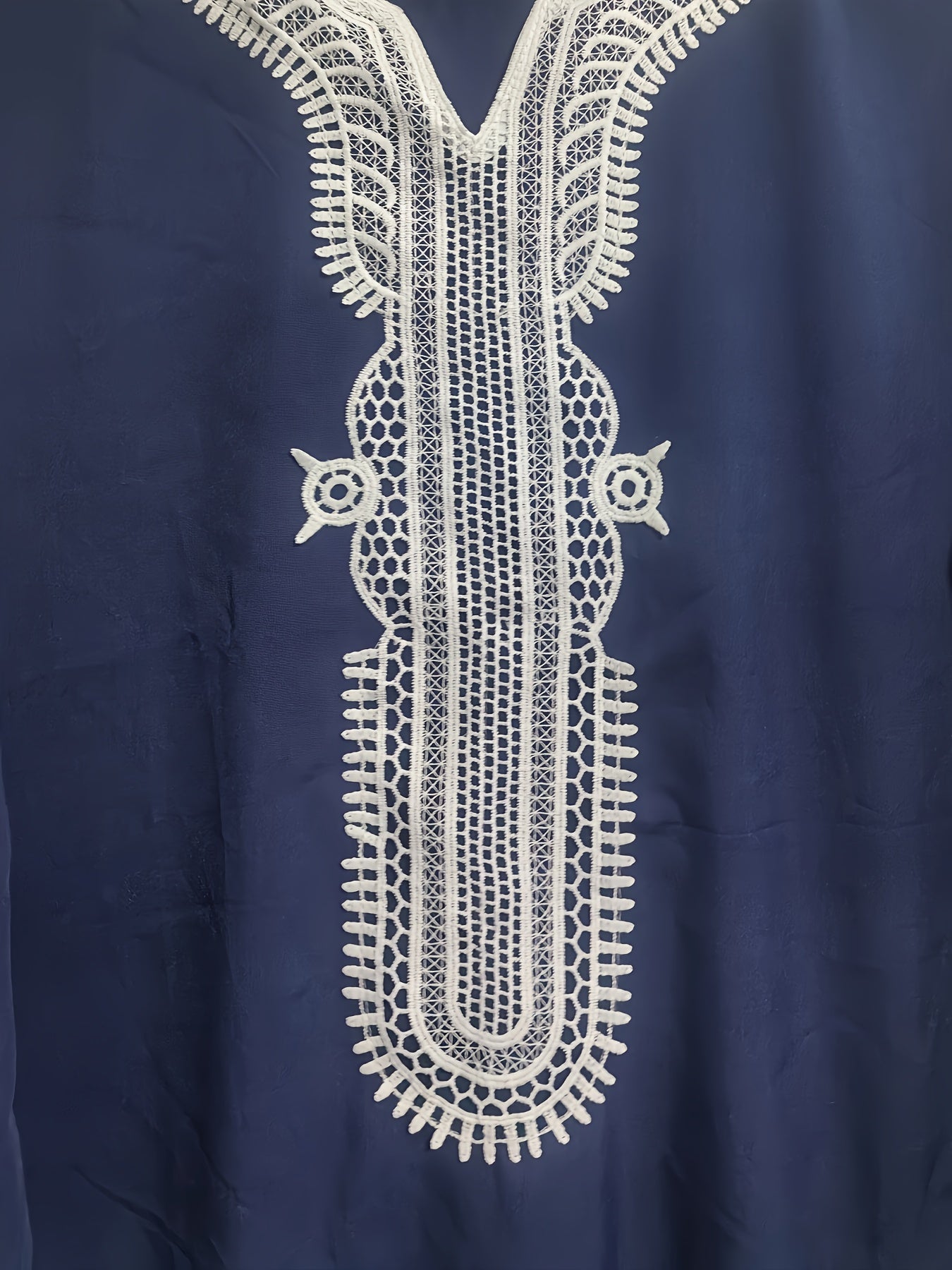Men's White Lace Vintage Robe