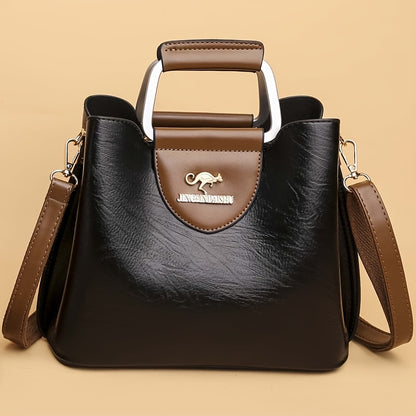 Perfect Lily Women'S Vintage Crossbody Bag - Adjustable Shoulder Strap, Synthetic Faux Leather, Zipper Closure, Light Brown with Golden-Tone Hardware, Elegant Design for Short Trips & Everyday Use, Small Crossbody Bag