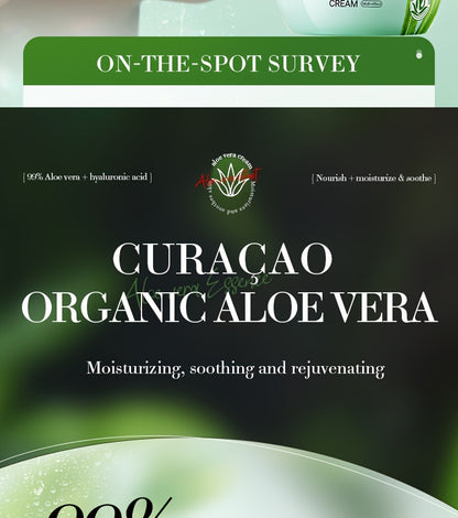 Aloe Vera Hydrating Face Cream - 50G, Moisturizing & Soothing For Soft, Radiant Skin, Enhances Elasticity, Reduces Dryness, Suitable For All Skin Types