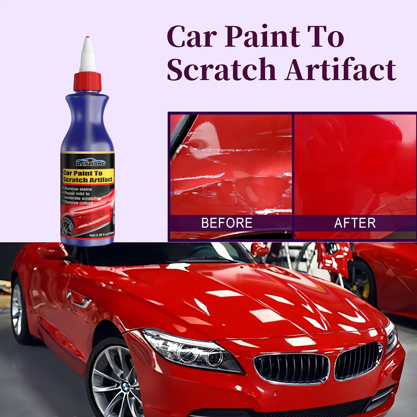 Automobile Scratch Repair Wax, Scratch Remover For Vehicles, Car Scratch Removal, Car Scratch Removal For Deep Scratches, Car Paint Repair And Coating, Scratch Remover Car, All-purpose Automobile Polishing Agent