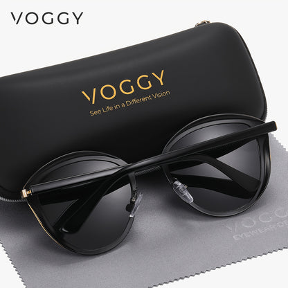 [sunglasses]VOGGY Retro Butterfly Polarized Fashion Glasses, Metal Frame for Men & Women - Perfect for Driving,,,, & Parties, Gifts