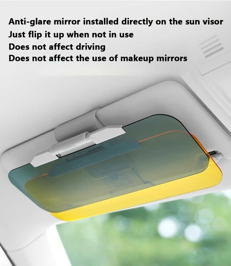 Polarized Sunshade for Automobile Anti Glare Polarized Sunshade - Easy to Install Buckle Closure to Prevent Glare/Uv/Stray Light, Safe Driving, Suitable for Use with Sedans, SUV, Truck