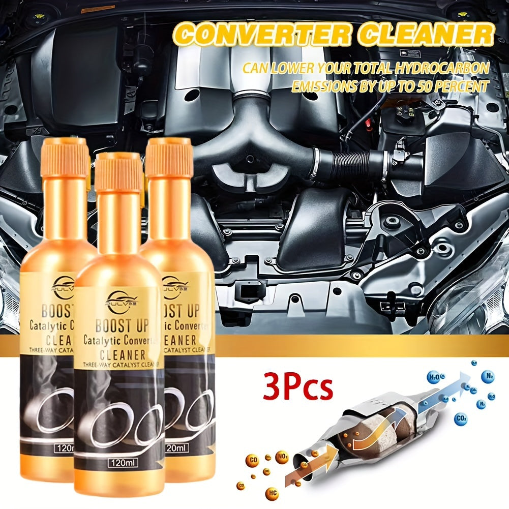 3pcs/set Easy to Clean Car Engine Catalyst Converter Cleaners Automobile Engine CSV Cleaning Accelerators