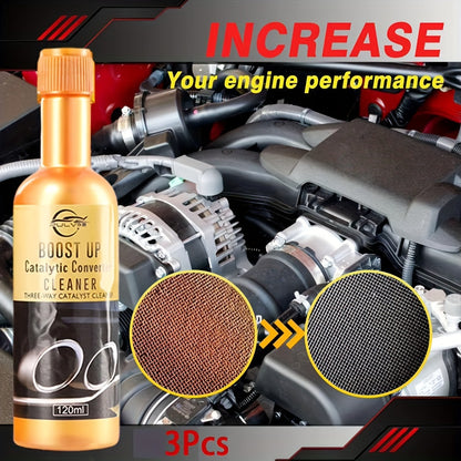 3pcs/set Easy to Clean Car Engine Catalyst Converter Cleaners Automobile Engine CSV Cleaning Accelerators