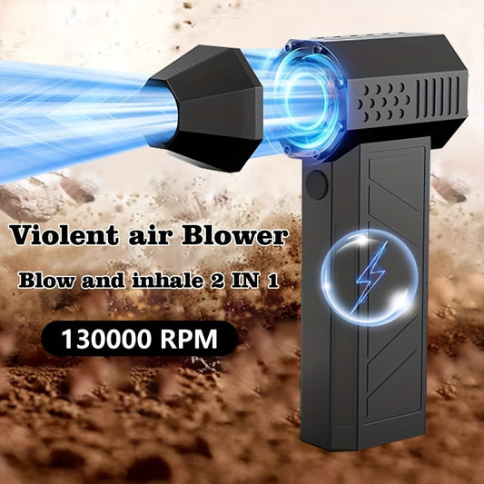 Electric Air Dust Collector - 130000RPM Violent Small Turbine Fan, Compressed Air Dust Collector, 13-speed Adjustable Spray Drying Blower, Reusable, Suitable For Computer Keyboards, Outdoor, Automobile, Home, Capable Of Dust