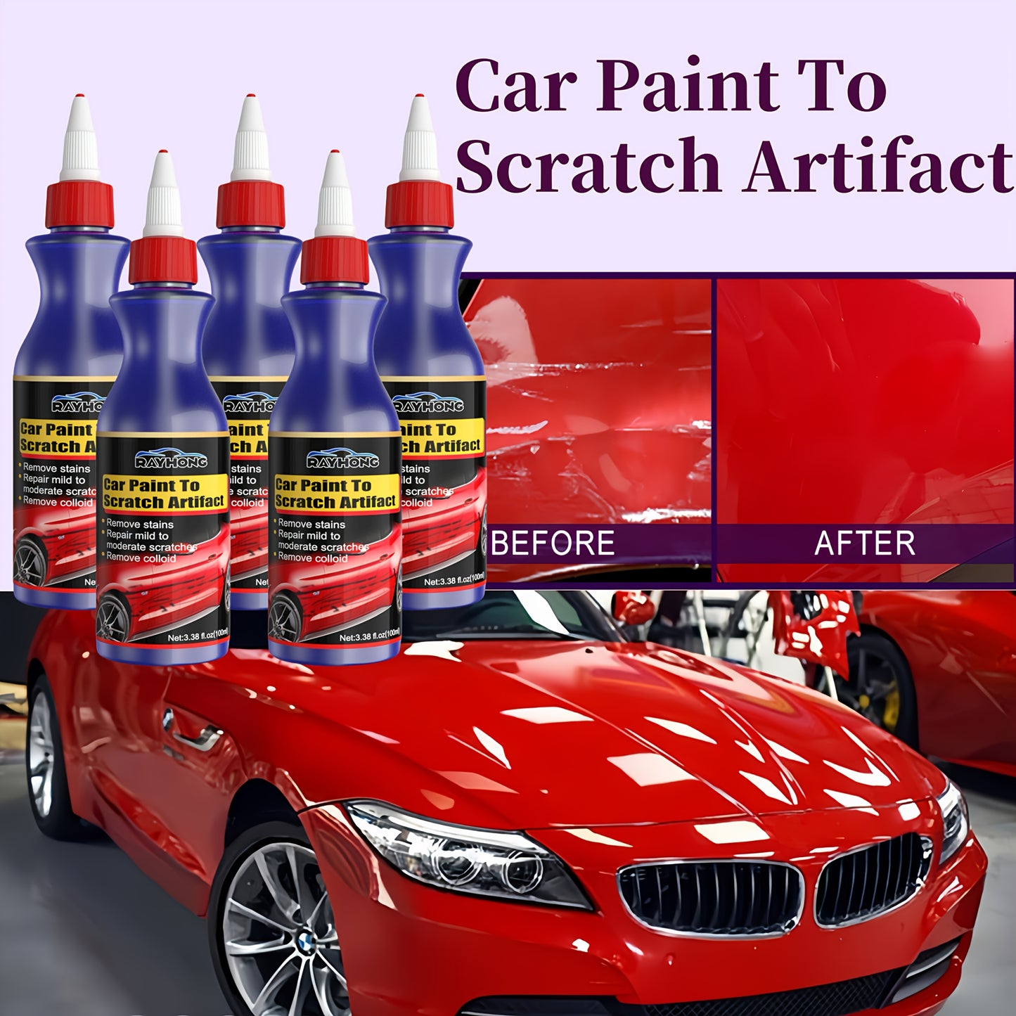 Automobile Scratch Repair Wax, Scratch Remover For Vehicles, Car Scratch Removal, Car Scratch Removal For Deep Scratches, Car Paint Repair And Coating, Scratch Remover Car, All-purpose Automobile Polishing Agent
