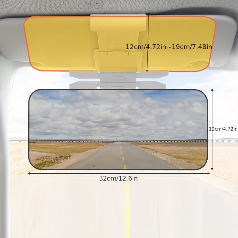 Polarized Sunshade for Automobile Anti Glare Polarized Sunshade - Easy to Install Buckle Closure to Prevent Glare/Uv/Stray Light, Safe Driving, Suitable for Use with Sedans, SUV, Truck