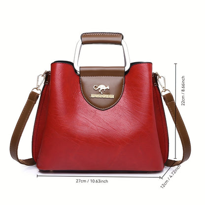 Perfect Lily Women'S Vintage Crossbody Bag - Adjustable Shoulder Strap, Synthetic Faux Leather, Zipper Closure, Light Brown with Golden-Tone Hardware, Elegant Design for Short Trips & Everyday Use, Small Crossbody Bag