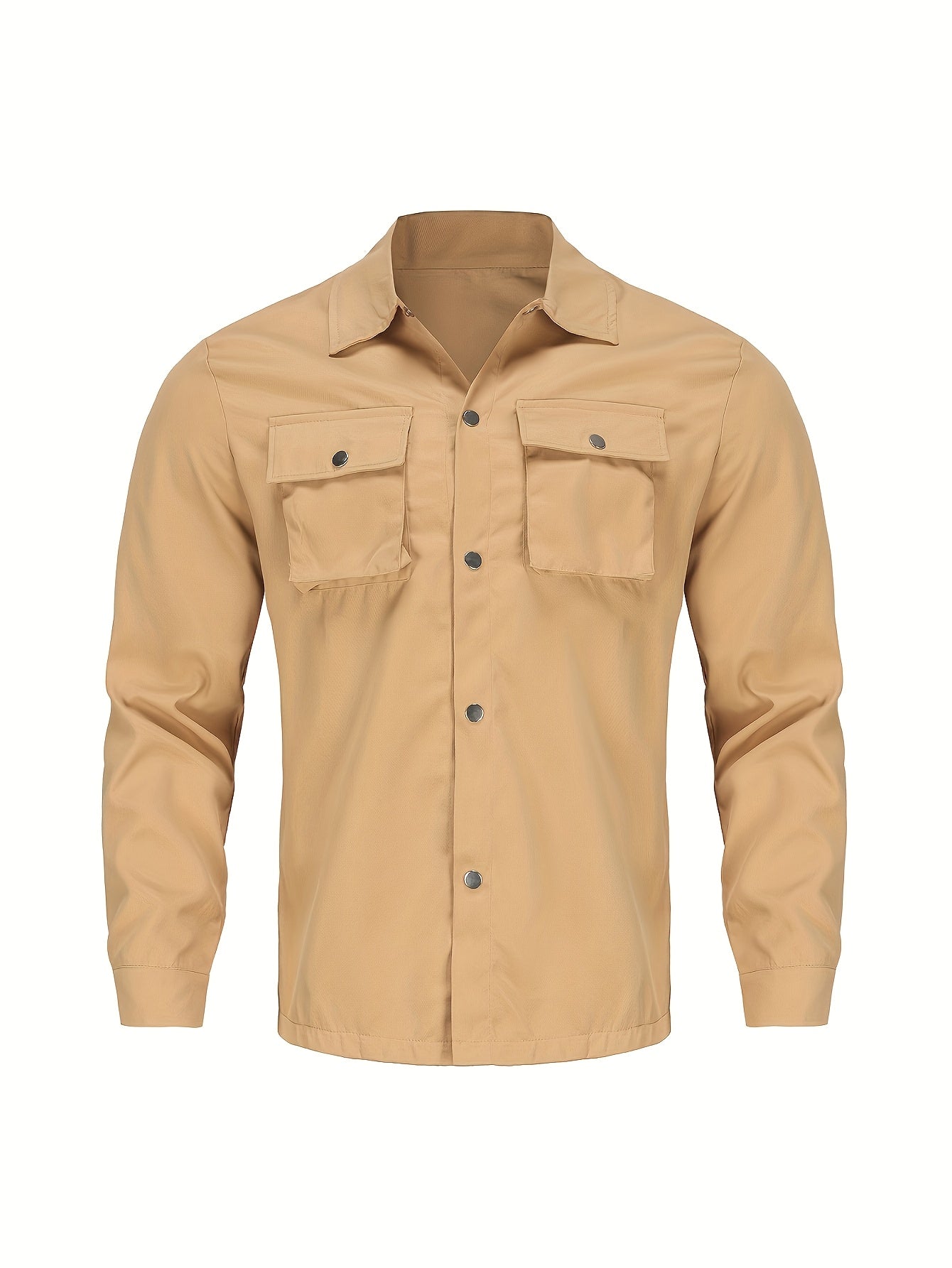 Men'S Stylish Casual Button-Up Shirt - Vibrant Blue, Long Sleeve, Casual Attire, Casual Wear | Vibrant Shirt | Casual Style Shirt