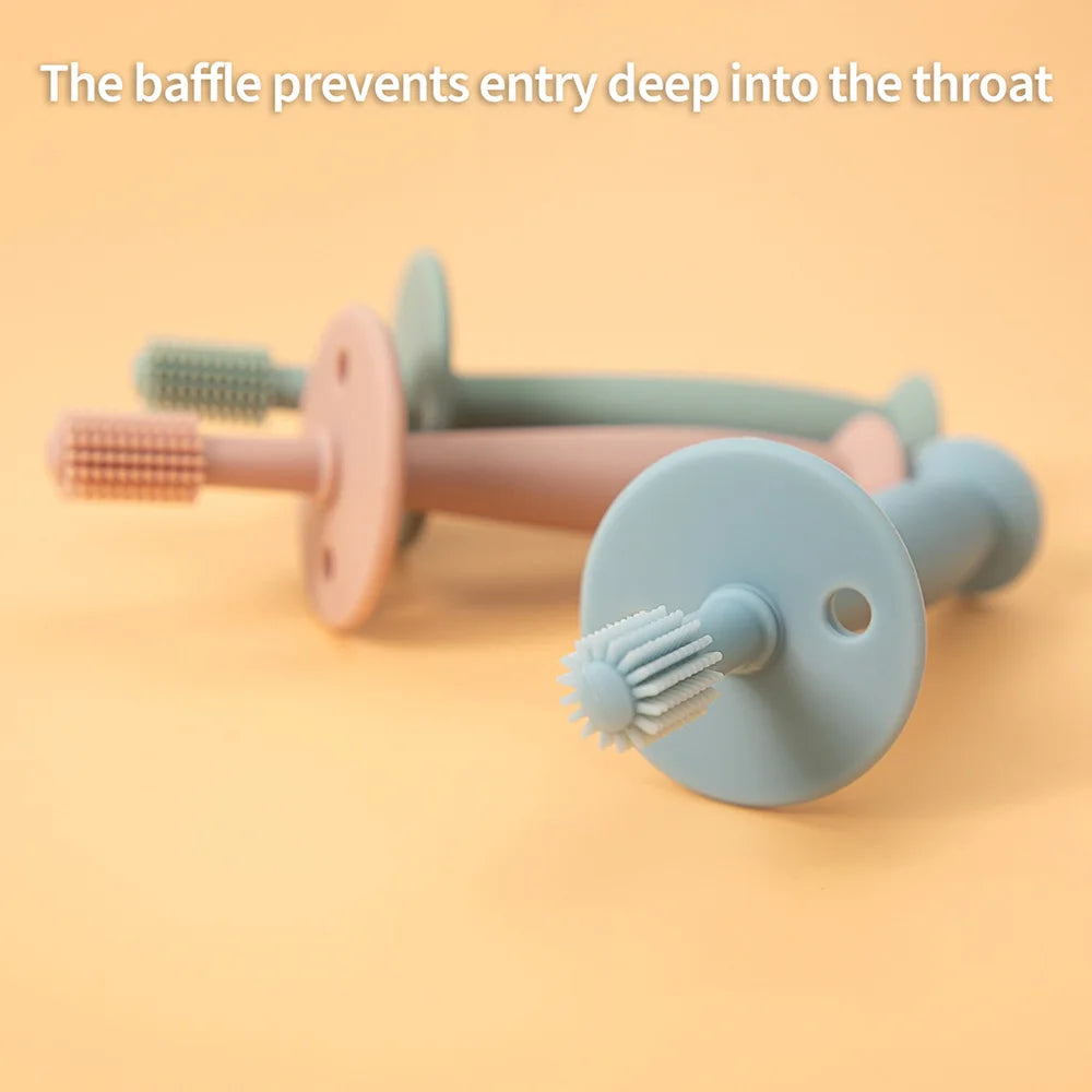 TYRY.HU 3 pièces brosse à dents pour bébé brosse à dents de nettoyage doux pour enfants sans BPA soins de santé bucco-dentaire pour bébé protection douce bébé