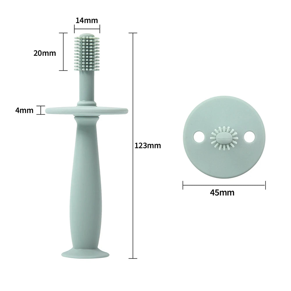 TYRY.HU 3 pièces brosse à dents pour bébé brosse à dents de nettoyage doux pour enfants sans BPA soins de santé bucco-dentaire pour bébé protection douce bébé