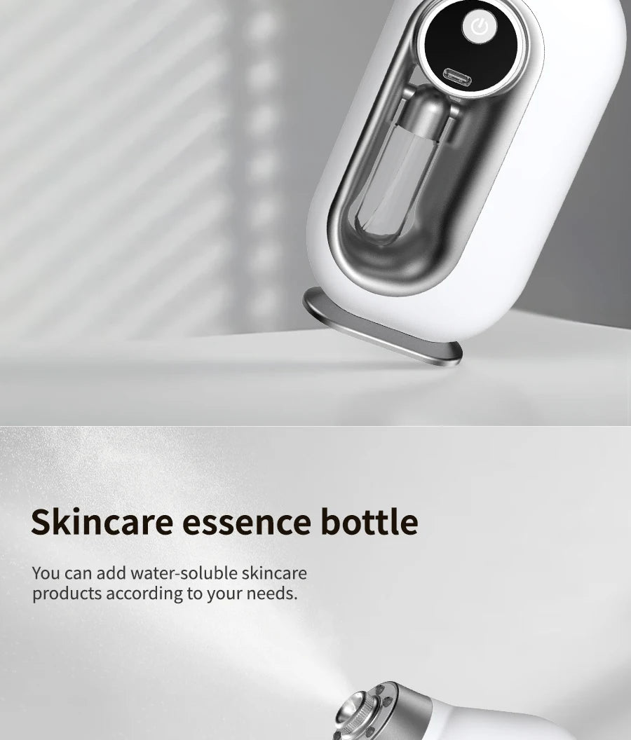 Pulvérisateur de brume hydratant pour la peau du visage, aérographe, nettoyage en profondeur du visage, injecteur d'oxygène, compresseur de brosse à Air sans fil
