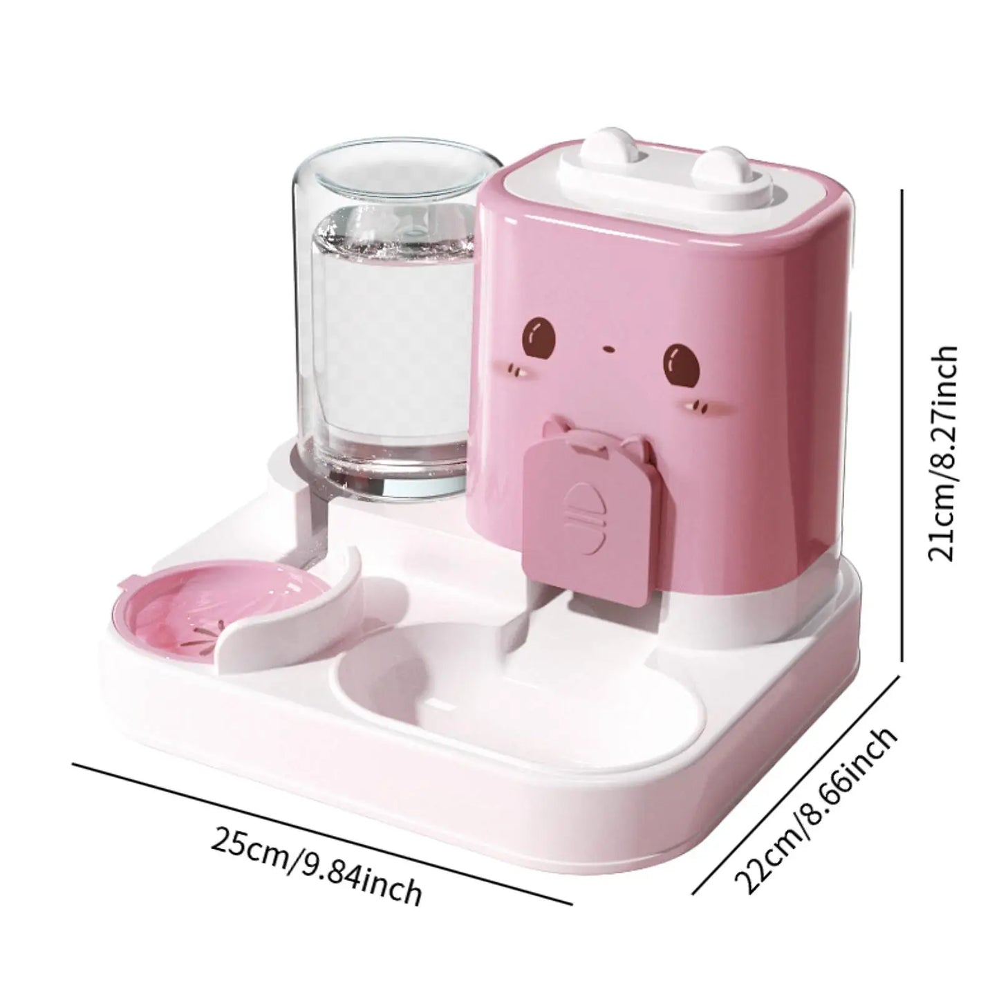 Mangeoire automatique 2 en 1 pour animaux de compagnie, bol de nourriture pour petits animaux, distributeur d'alimentation pour petits chiens, voyage pratique