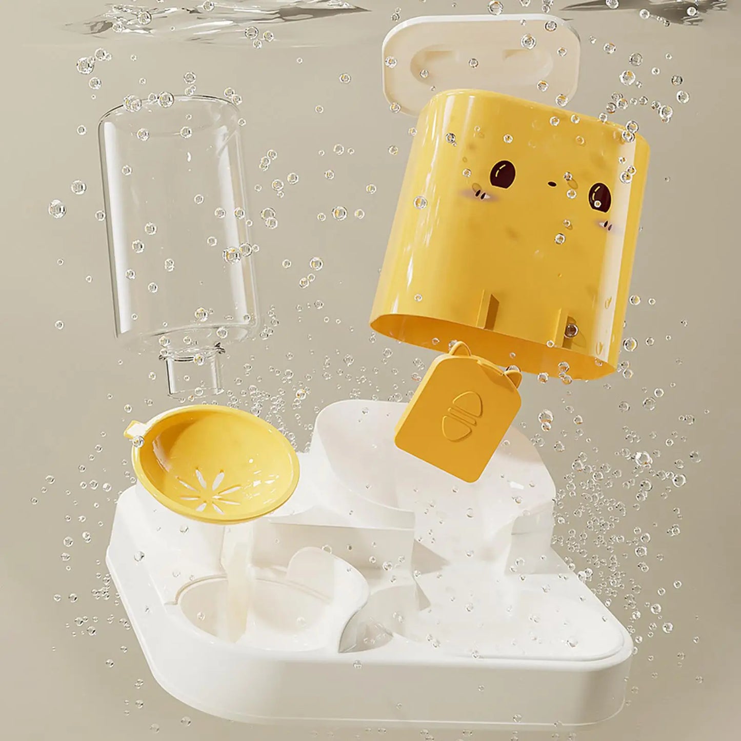 Mangeoire automatique 2 en 1 pour animaux de compagnie, bol de nourriture pour petits animaux, distributeur d'alimentation pour petits chiens, voyage pratique