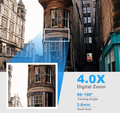 8MP Wifi IP Surveillance de sécurité sans fil caméra PTZ 4X Zoom caméras suivi Audio bidirectionnel HD nuit couleur caméra