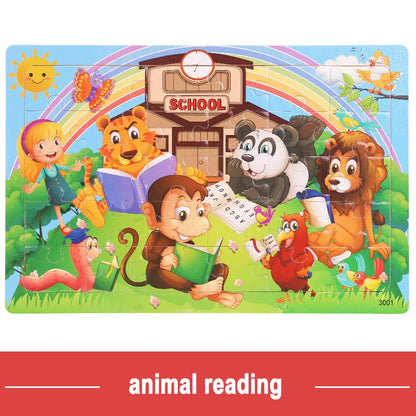 Jeu intellectuel en bois à pensée logique, Puzzle, véhicule Animal, dessin animé, jouets éducatifs précoces pour enfants, cadeau