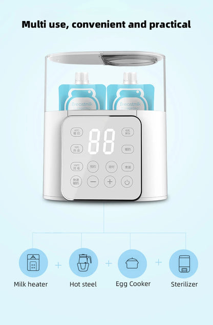 Chauffe-biSantos multifonction pour bébé, accessoires de chauffage rapide, chauffe-lait, arabisateur avec contrôle de la température ACcurate