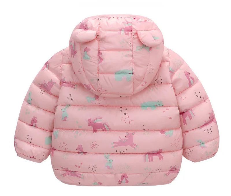 Nouveaux enfants doudoune automne hiver mode garçons filles mince manteaux chauds bébé léger vers le bas coton manteaux enfants vêtements