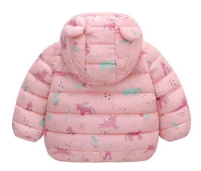 Nouveaux enfants doudoune automne hiver mode garçons filles mince manteaux chauds bébé léger vers le bas coton manteaux enfants vêtements