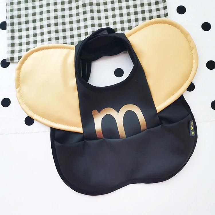 Bavoirs en PU souple pour bébé, avec poche, bavoir de salle à manger, imperméable, facile à nettoyer, séchage rapide, Style INS, mode enfant en bas âge, Smock