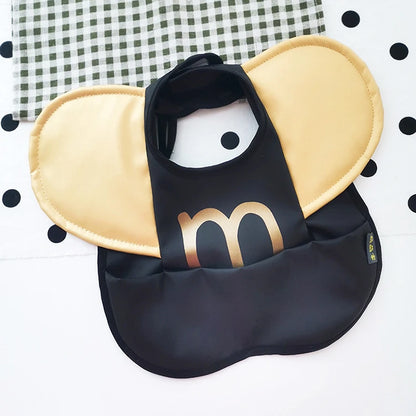 Bavoirs en PU souple pour bébé, avec poche, bavoir de salle à manger, imperméable, facile à nettoyer, séchage rapide, Style INS, mode enfant en bas âge, Smock